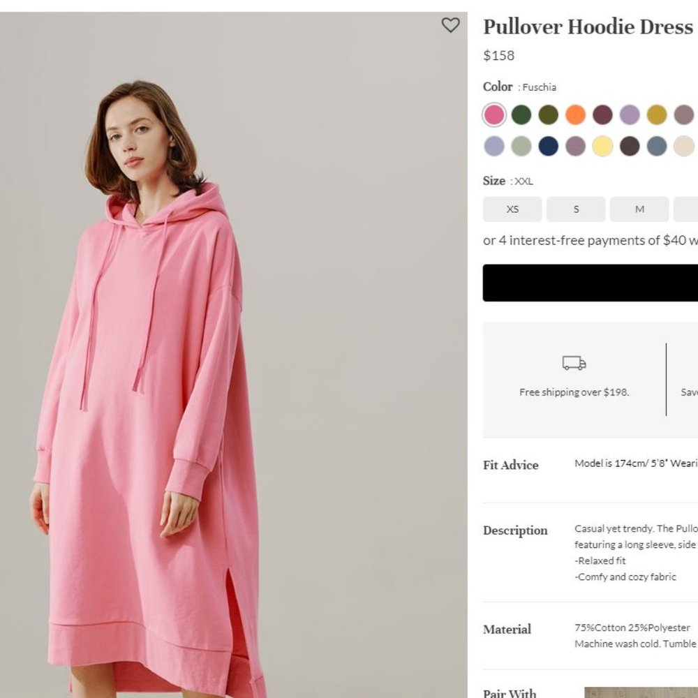 Pullover Hoodie Dress